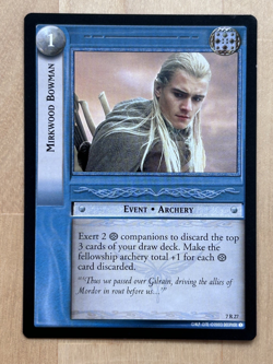 ELF (RARE) COLLECTION (LORD OF THE RINGS TRADING CARD GAME, LOT OF 8 RARE CARDS) - Image 2