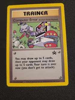 Computer Error Black Star Promo 16 Pokemom Card - LP - Image 1