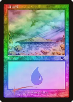 MTG magic cards 1x Island (338) - Foil Onslaught NM-Mint, English - Image 1