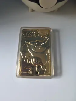 1999 Pikachu & Togepl Pokemon 23k Gold Plated Card Limited Edition Burger King - Image 4