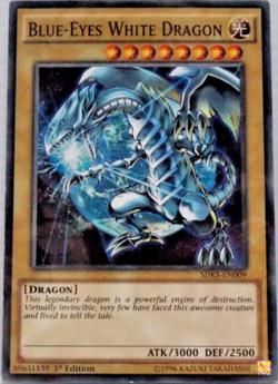 Blue-Eyes White Dragon SDKS-EN009 - 1st Edition Common - YuGiOh TCG Card - Image 1