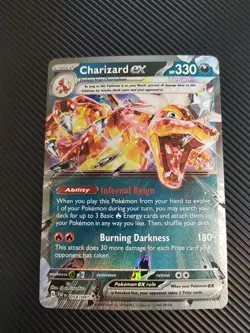 Charizard Ex - 054/091 - Paldean Fates Double Rare Pokemon Card NM - Image 1