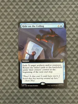 MTG Hide on the Ceiling #0249 Extended Art Rare Marvel’s Spider-Man (SPM) - Image 1