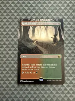 MTG Rockfall Vale #284 Borderless Rare Innistrad: Midnight Hunt (MID) - Image 1
