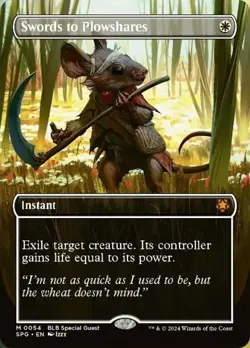 MTG Swords to Plowshares - Borderless, NM-Mint, English Special Guests - Image 1