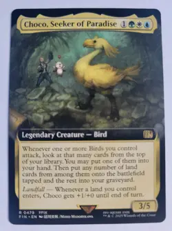 Choco, Seeker of Paradise (Extended Art) - NM/M - Final Fantasy - MTG - Magic - Image 1