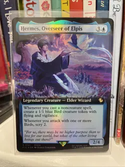 Hermes, Overseer of Elpis 141, Final Fantasy, Extended Art FOIL, FIC FIN MTG TCG - Image 1