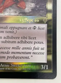 MTG Magic The Gathering Kavu Furens Foil Latin Invasion Pre-Release WotC -NM - Image 4