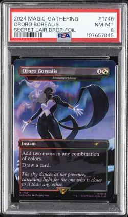 2024 MTG SECRET LAIR DROP FOIL #1746 ORORO BOREALIS PSA 8 - Image 1