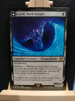Cecil, Dark Knight - Final Fantasy - Rare - NM (see pics) MTG - Image 1