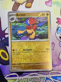 Pokemon TCG White Flare Archen 50/086, Archeops 51/086, Antique Plume Fossil NM - Image 3
