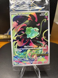 Pokemon Bulbasaur 133/132 English Mega Evolution Stamped Promo SEALED - Image 1