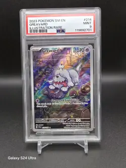 Pokemon TCG Greavard 2023 Scarlet & Violet #214/198 IR MINT PSA 9 - Image 1