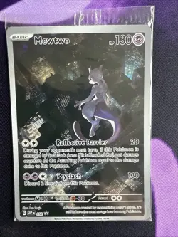MEWTWO SVP 052 Scarlet Violet 151 Promo Illustration Rare Pokemon Card SEALED - Image 1