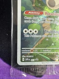 Snorlax SVP EN 051 Black Star Promo Scarlet & Violet Pokemon 151 Card - SEALED - Image 5