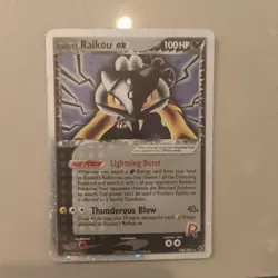2005 Pokemon EX Deoxys Rocket's Raikou EX Holo Foil 108/107 Secret Rare - Image 1