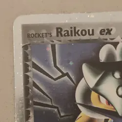 2005 Pokemon EX Deoxys Rocket's Raikou EX Holo Foil 108/107 Secret Rare - Image 4