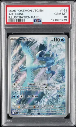 2025 POKEMON JTG EN-JOURNEY TOGETHER ILLUSTRATION RARE #161 ARTICUNO PSA 10 - Image 1