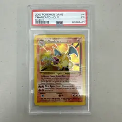 Charizard Pokemon 2000 Holo Base Set 2 II 4/130 PSA 1 Low Pop - Image 1