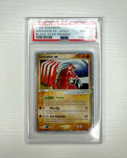 2006 POKEMON BLACK STAR PROMOS #038 GROUDON EX-HOLO PSA 8 - Image 1