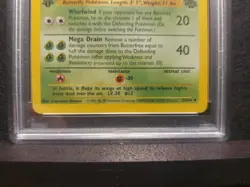 1999 Pokemon Jungle 1st Edition #33 Butterfree PSA 8 NM/MT - Image 3