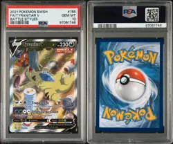 PSA 10 Tyranitar V #155/163 Alternate Full Art 2021 Pokemon SwSh Battle Styles - Image 3