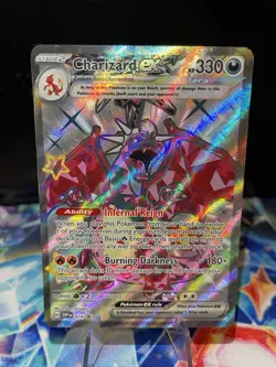 Shiny Charizard EX SVP 074 Padean Fates Black Star Promos Full Art NM Radiant - Image 1