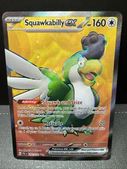 Squawkabilly ex 247/193 Full Art Ultra Rare Pokemon TCG Sv02 Paldea Evolved - Image 1