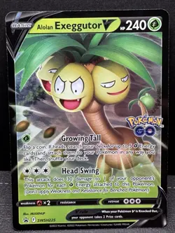 Alolan Exeggutor V SWSH225 Sword & Shield Promo Ultra Rare Holo Pokemon TCG - Image 1