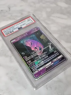 2017 Pokemon Sun & Moon Mewtwo GX Secret 78/73 Shining Legends PSA 9 - Image 3