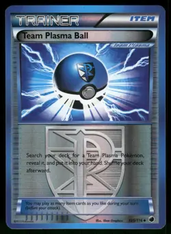 Team Plasma Ball (Team Plasma) Reverse Holo 105/116 Plasma Freeze Pokemon - Image 1