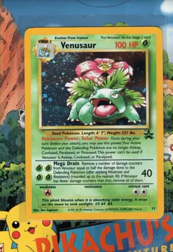 Pokemon TCG Venusaur 13/53 Wotc Promo Holo LP SWIRL - Image 2
