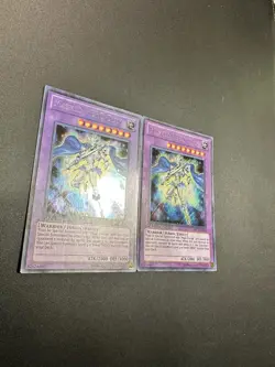 Yu-Gi-Oh! 2x Masked HERO Dian PRC1-EN019 2012 1st Edition Secret Rare Near Meant - Image 2