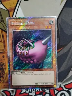 Yugioh Needle Worm RA04-EN112 1st Edition Platinum Secret Rare NM - Image 1