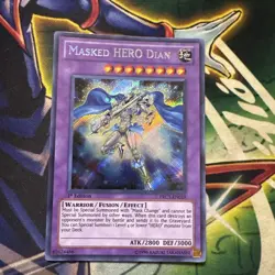 Yugioh! Masked HERO Dian PRC1-EN019 Secret Rare 1st Edition NM - Image 1