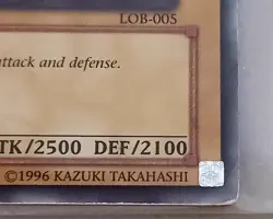 Dark Magician LOB-EN005 Ultra Rare LP - Image 2