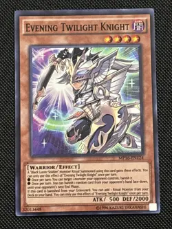 Yu-Gi-Oh! Evening Twilight Knight MP16-EN124 Unlimited Edition Super Rare LP - Image 1