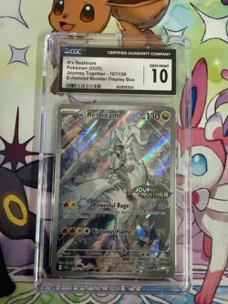Pokemon TCG N's Reshiram Journey Together Stamped Card 167/159 Booster Promo - Image 1