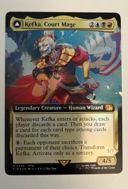 Kefka, Court Mage Extended Art Foil Mythic MtG Card FIN 496 Final Fantasy - Image 1