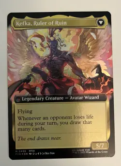 Kefka, Court Mage Extended Art Foil Mythic MtG Card FIN 496 Final Fantasy - Image 2