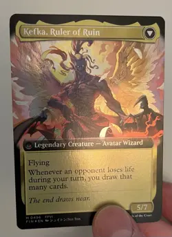 Kefka, Court Mage Extended Art Foil Mythic MtG Card FIN 496 Final Fantasy - Image 3