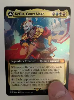 Kefka, Court Mage Extended Art Foil Mythic MtG Card FIN 496 Final Fantasy - Image 4