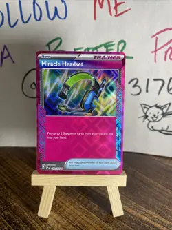 Pokemon TCG, Miracle Headset 183/191 - Surging Sparks - Ace Spec Trainer Card - Image 1
