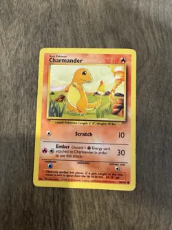 Pokemon TCG Charmander Base Set, Unlimited Common Card 46/102 - Image 1