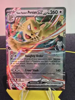Pokemon TCG Team Rocket's Persian ex 150/182 SV10: Destined Rivals Holo Card NM - Image 3