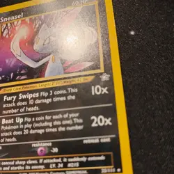 SNEASEL 25/111 Neo Genesis 1st EDITION non-holo rare Pokemon TCG card NM - Image 2
