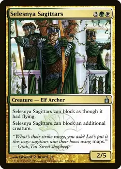 (3x) SELESNYA SAGITTARS - Ravnica: City of Guilds - MTG Magic the Gathering Card - Image 1