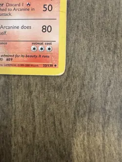 Pokemon TCG Arcanine Base Set 2 33/130 Unlimited Card - Image 5