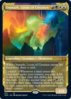 MTG English Showcase Omnath, Locus of Creation NM Normal Zendikar Rising - Image 1