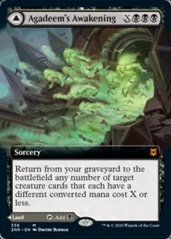 MTG English Extended Art Agadeem's Awakening / Agadeem, the Undercrypt NM Normal - Image 1